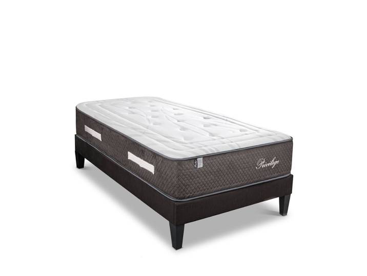 Ensemble matelas sommier bois 90x200