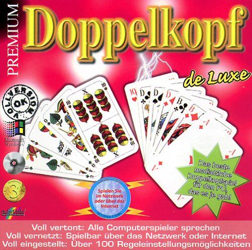 Mediaglobe - Premium Doppelkopf de Luxe, 1 CD-ROM Für Windows 95/98. Vollversion. Netzwerk-/Internetfähig - Preis vom 09.10.2026 07:28:09 h