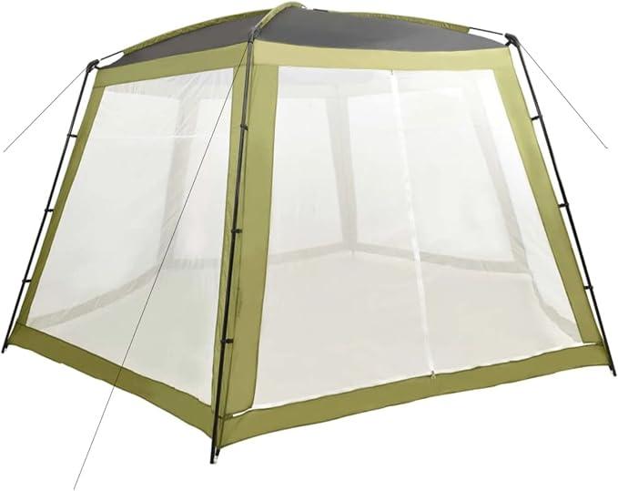 Poolzelt, Pool überdachung, Pool Zelt, Pooldach, Poolpavillion, Zelt Für Pool, Pool Dach, Pool Abdeckungen, Stoff 590x520x250 cm Grün