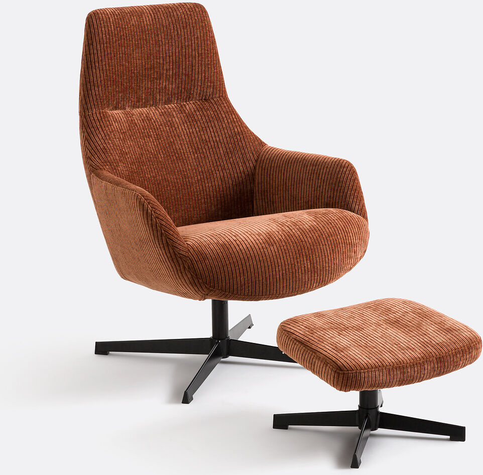 LA REDOUTE INTERIEURS Fauteuil relax pivotant et repose-pieds, ROYE