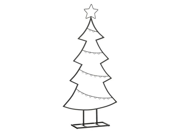 Sapin de noël décoratif noir fer h105xl15xl50cm