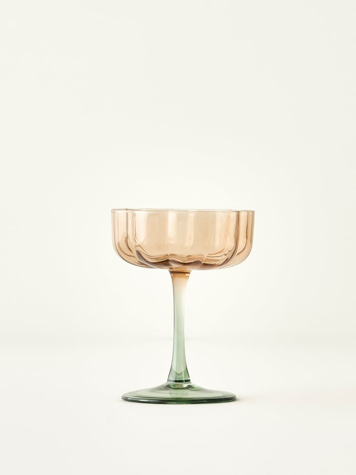 BELLA MAISON Stielglas ''Daisy'' in Grün/ Orange - 210 ml - onesize