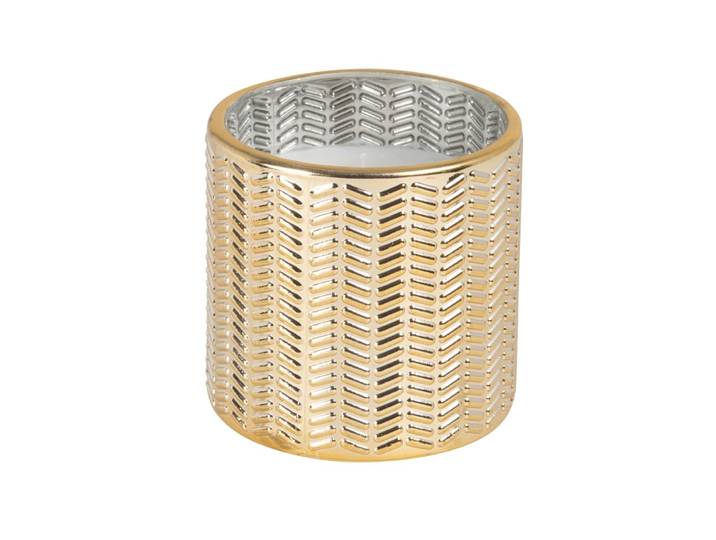 Duftkerze aus Goldglas 7x7