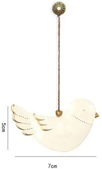 Discount Dollar Deals Christmas Hanging Decoration, Nordic Angel Cartoon Soldiers Ornaments, Double Sided Iron Art Tree Drop DIY Holiday Decor dove