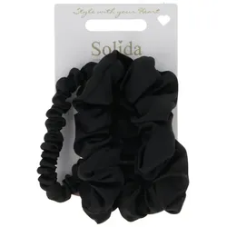 Scrunchie Set schwarz 3 Stück