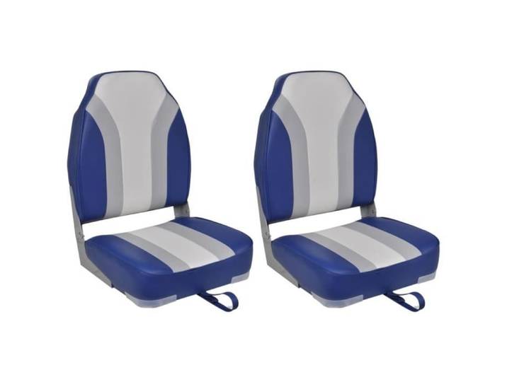 Chaises pliables de bateau - JIN - Haut dossier - Bleu - Pliant