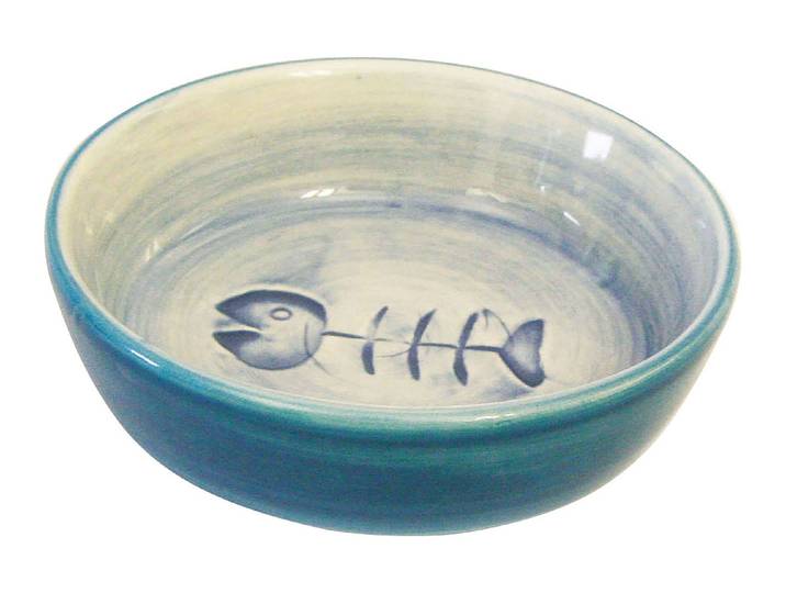 Swisspet Napf Fischmotiv blau