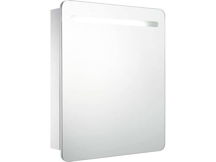 vidaXL - Badkamerkastje - met - spiegel - LED - 68x9x80 - cm
