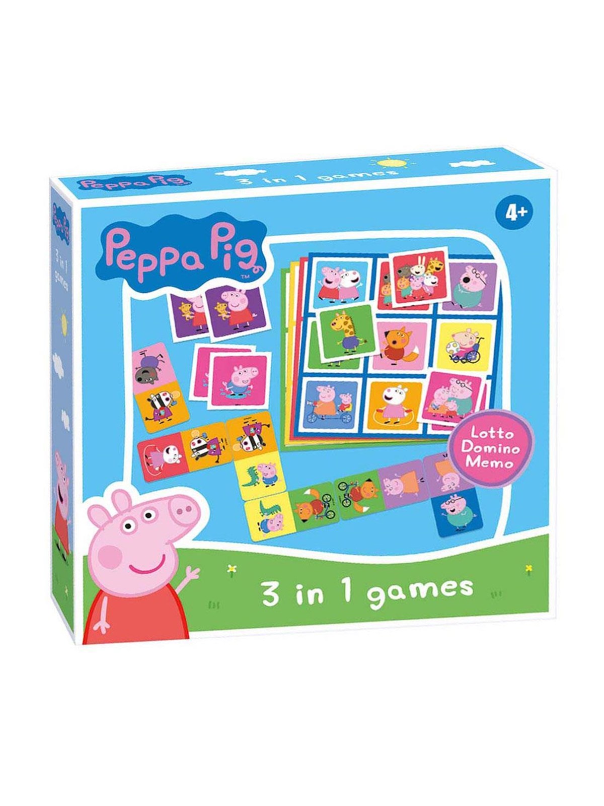 Selecta Play - Peppa Pig 3n1 Memo Lotto Domino (EN)