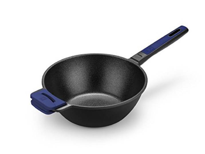 BRA Advanced Wok, aluminium, zwart, 28 cm, geschikt voor alle soorten keukens ook inductie [exclusief bij Amazon]