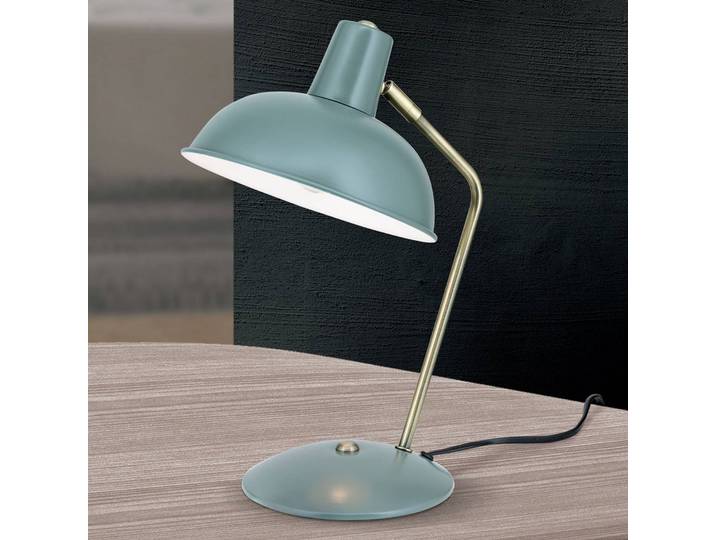 Bureaulamp Fedra, groen, Werkkamer / Kantoor, metaal, Vintage, bureaulamp