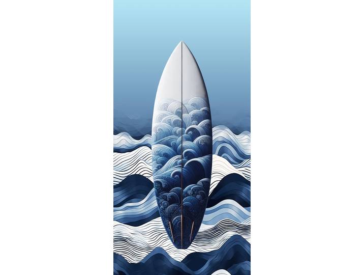 Strandtuch EGERIA Scud , blau, B:75cm L:150cm, Velours, Baumwolle, Handtücher, Strandtuch, 75x150 cm, Velours