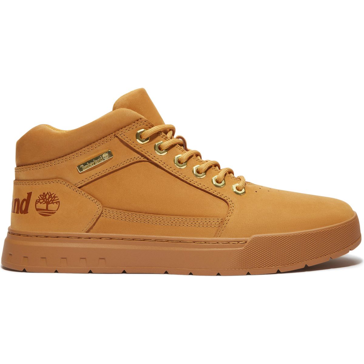 Timberland Mens Mid Lace UP Sneaker wheat nubuck 7.5 TB0A6GD37541-7.5