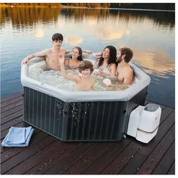 MSpa Whirlpool TUSCANY XXL 2026 - 193cm FRAME Outdoor Indoor Pool F-TU062W inkl. App, UVC