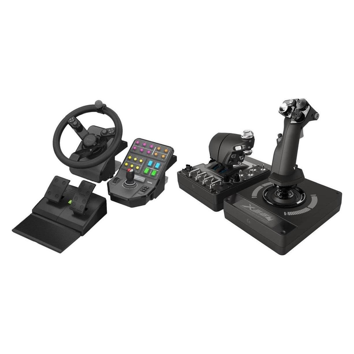 Logitech Kierownica G Saitek Farm Sim Controller (945-000062) + G X56 Hotas (945-000059) (PC) (6094052557517)
