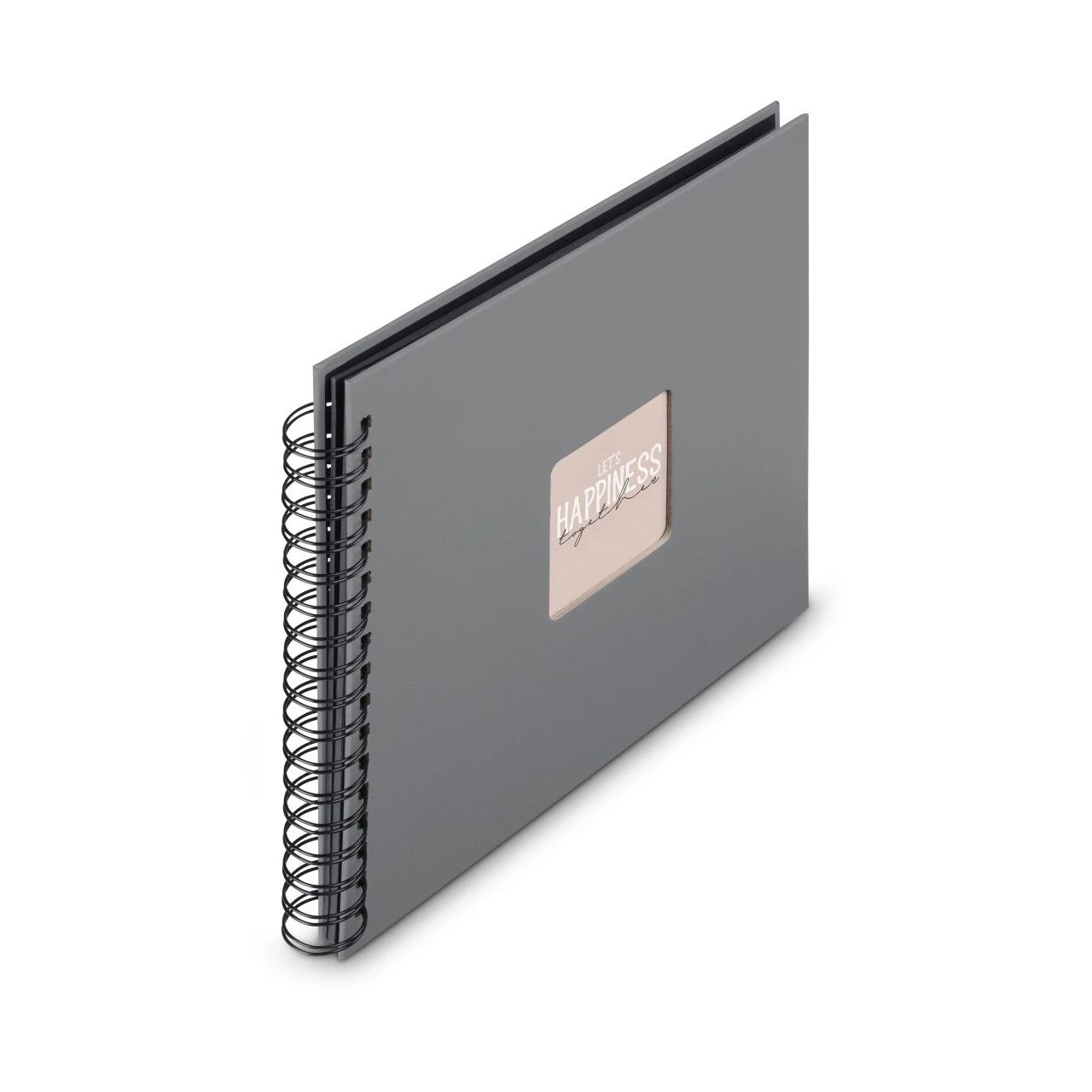 hama Fotoalbum Fine Art neutral 28,0 x 24,0 cm, 50 schwarze Seiten Grau