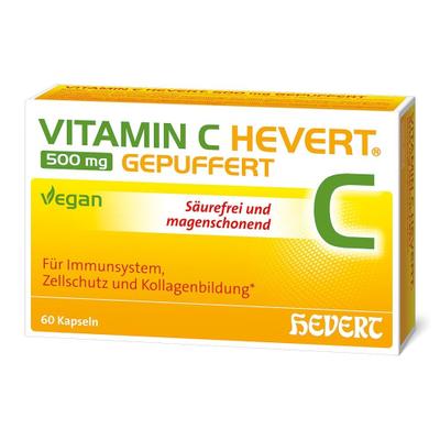 Vitamin C Hevert 500 mg gepuffert Kapseln 60 St