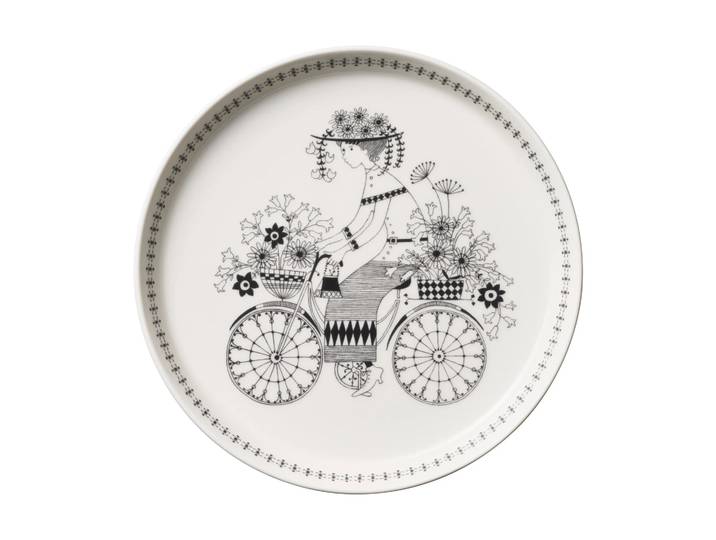 Arabia Assiette Emilia Ø 19 cm Noir-blanc