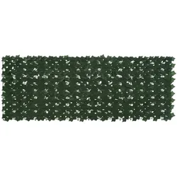 vidaXL Balkonsichtschutz mit Blättern Dunkelgrün 200 x 75 cm