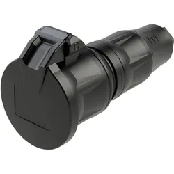 PCE, Netzstecker + Netzkupplung, Schutzkontaktkupplung KD nat LED IP54 25732-ss