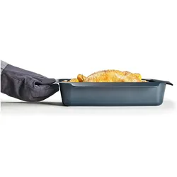 Joseph Joseph Nest Oven Set of 3 Roasting Trays, Backform, Blau