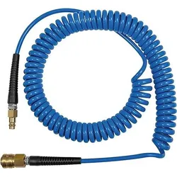 RIEGLER Spiralschlauch PU blau Kupplung & Stecker NW7,2 10x6,5mm 7,5m