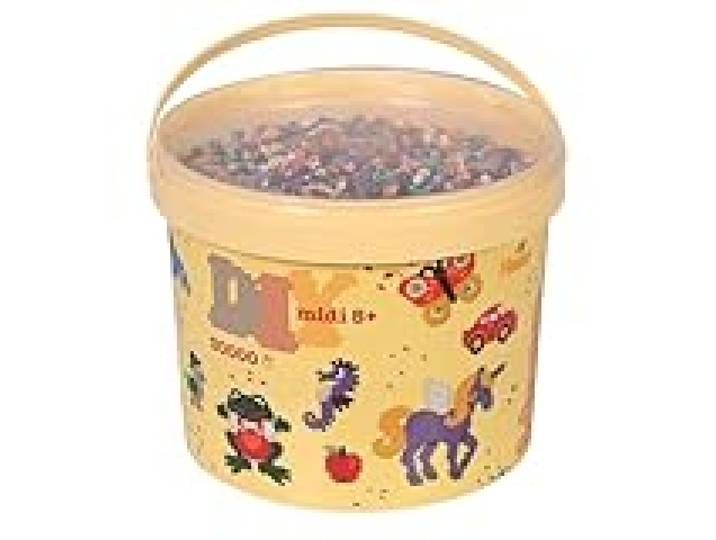 HAMA - seau de perles à repasser DIY env. 10 000 perles midi loisirs créatifs et mosaïques pour enfants dès 5 ans jeu créatif et décoration artisanale Colour Mix 67