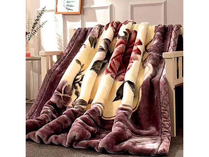 Couvertures d'hiver en vison Raschel pour lits, Double couche, douces, chaudes, moelleuses et épaisses, en fausse fourrure, 2-6Kg