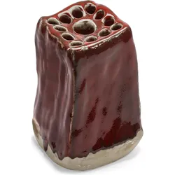 Pique-Fleurs Vase 21 cm, rot