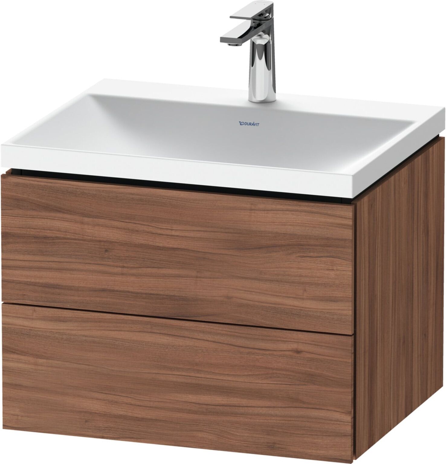 Duravit Möbel-Set L-Cube 60x48x48cm, m HL, Nussb Nat, 2 Schub. (LC6950O79790000)