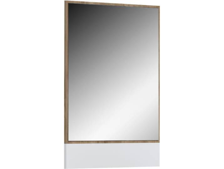 Wandspiegel GOODPRODUCT Stela , weiss (weiß), B:62,4cm H:80,6cm T:1,6cm, Glas, Spiegel, Wandspiegel, UV lackiert