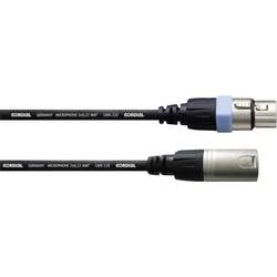 Cordial CCM 1 FM XLR Verbindungskabel [1x XLR-Buchse - 1x XLR-Stecker] 1.00 m Schwarz