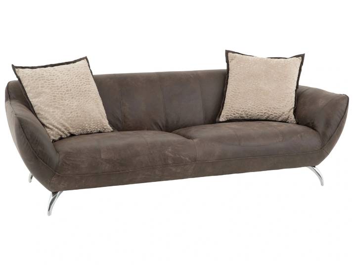 Bigsofa Valente, Leder Dunkelbraun, b 245 cm t 115 cm h 83 cm