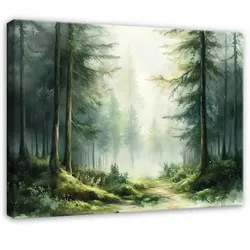BILDER Wald Natur Grün Bäume 120x80