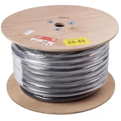 RS PRO H07RNF 5 Core 6.0mm Rubber Cable 50m (50 m), Stromkabel, Schwarz
