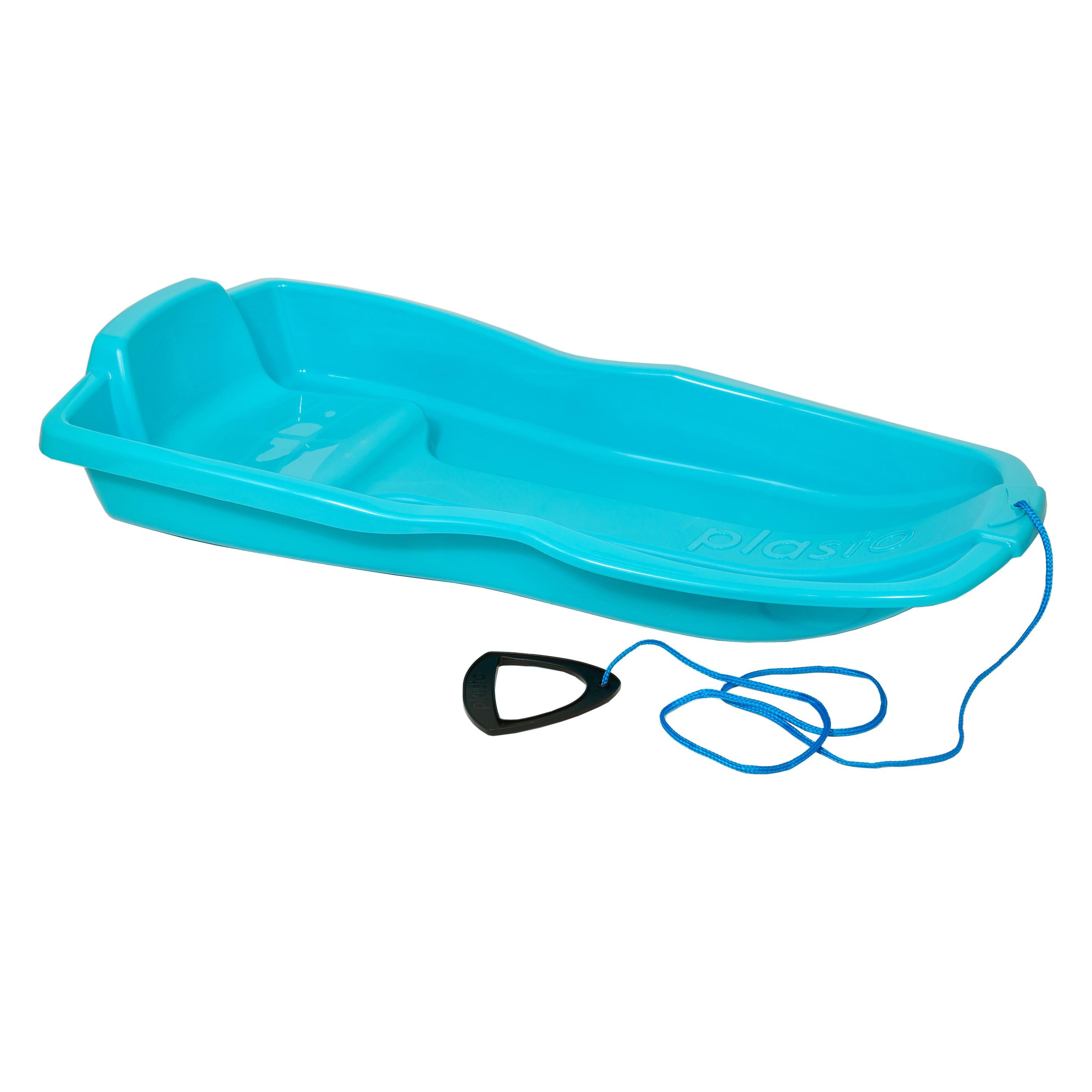 Plasto Schlitten 87cm mit Seil und Griff, blau (1089000TUR)