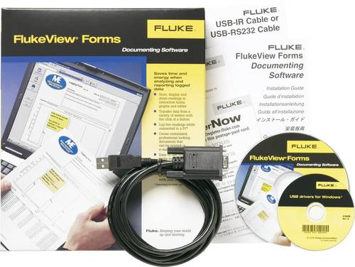 Fluke FVF-SC4 Mess-Software Passend für Marke (Messgeräte-Zubehör) 45, 8808A, 8845A, Fluke 8846A