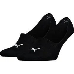 PUMA Herren Socken FOOTIE 2P UNISEX, Größe 35-38 in Schwarz Schwarz