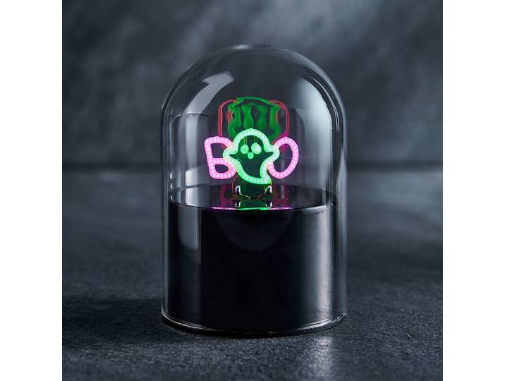 Neonlicht GLOWBALL BOO Ø 7cm Schwarz