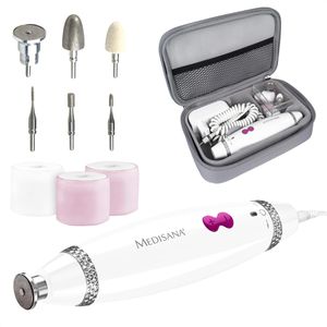 Medisana Maniküre-Pediküreset MP 840, mit LED-Licht, für Naturnägel, mit 7 Aufsätzen, bis 8.000 U/min