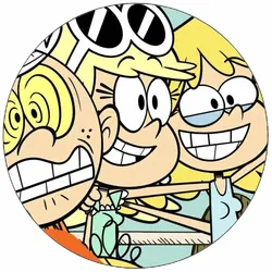 Essbares Papier: The Loud House – Lincoln und seine Schwestern beim Fotoshooting, 19,5 cm