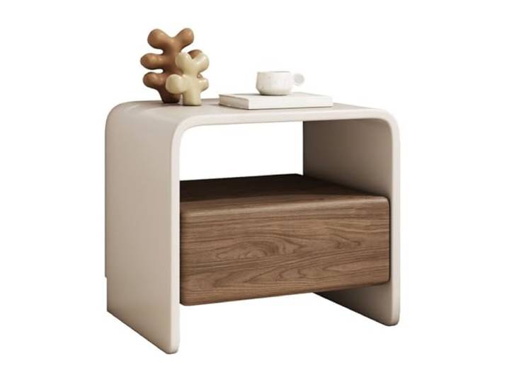 Zimmer Nachttisch mit offenem Cubby-Griff for 1 Schublade for Schlafzimmer(Groß)