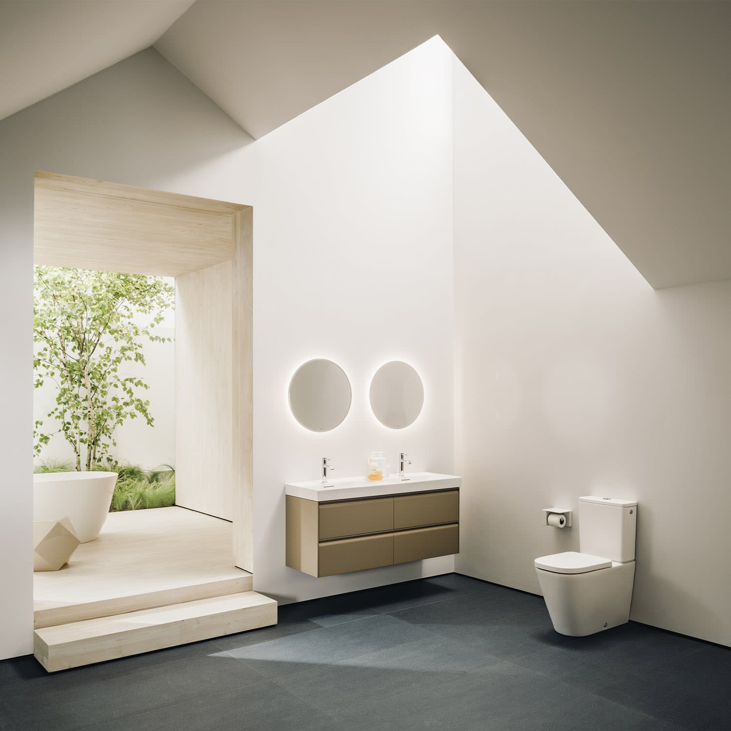 LAUFEN MEDA Stand-WC für Kombination, spülrandlos