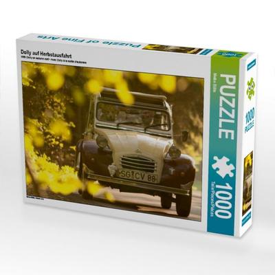 CALVENDO Puzzle Dolly auf Herbstausfahrt | 1000 Teile Lege-Größe 64x48cm Foto-Puzzle für glückliche Stunden
