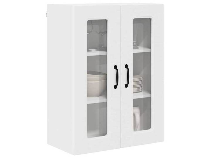 Caisson de cuisine Blanc - Armoire de cuisine - Armoire à vitrine - avec stockage Kalmar - Blanc - 60x31x80cm 357 43211