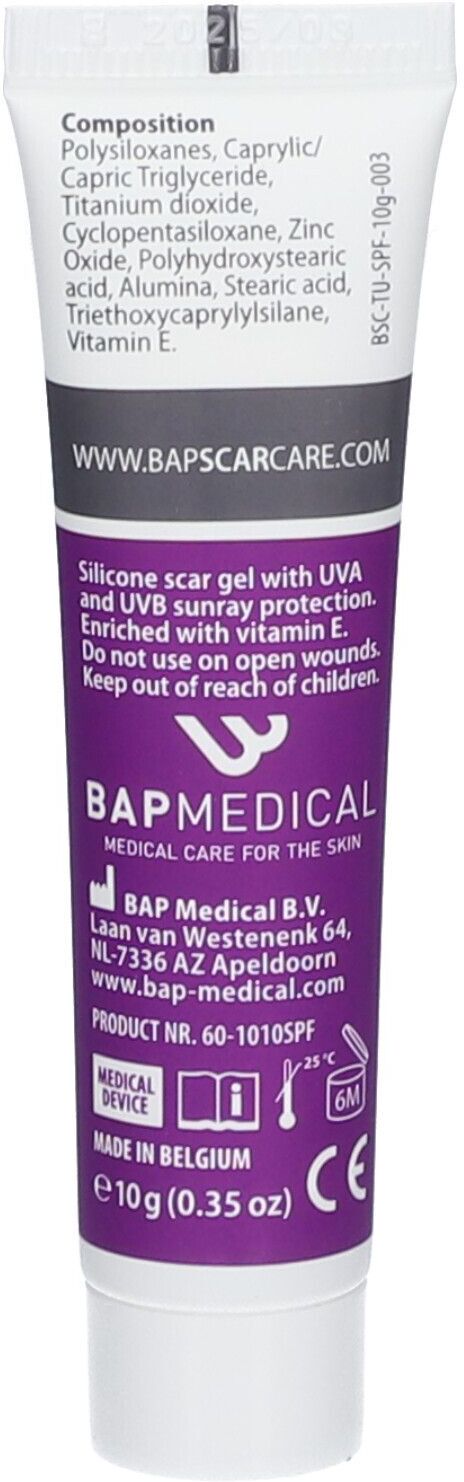 Bap Scar Care Treatment Spf40 Nieuwe Formule 10 g Gel