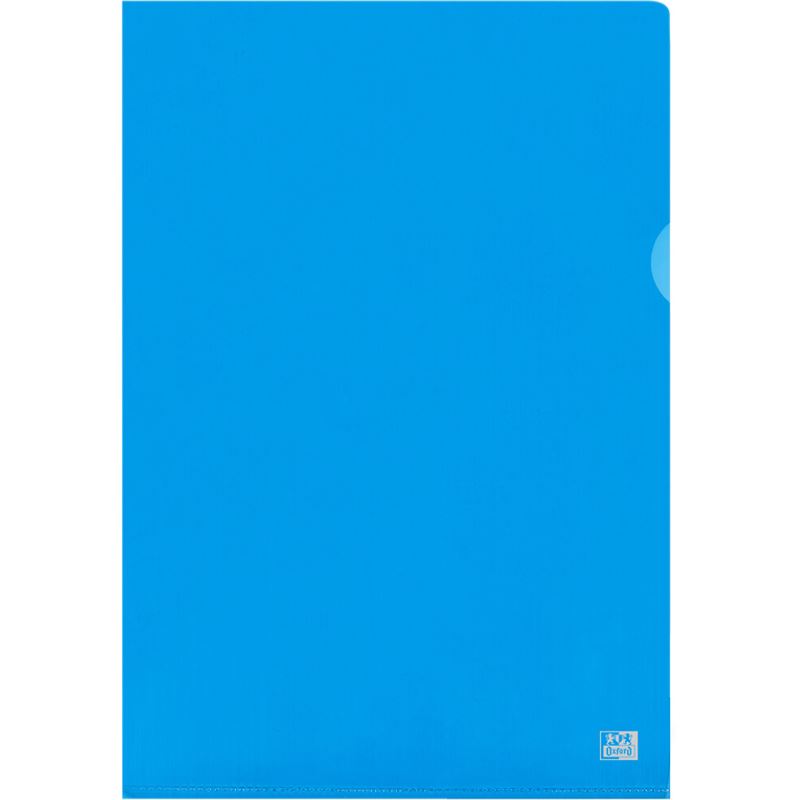 OXFORD 25 Sichthüllen DIN A4 blau glatt 0,15 mm