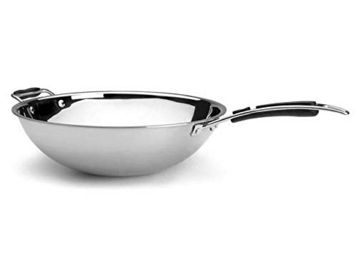 LACOR Wok TRI-Metal D. 36 cm 5.5 LTS, Edelstahl 53836 Langlebiges Profi-Utensil; entwickelt für optimale Leistung und schnelle, unkomplizierte Reinigung in der Spülmaschine