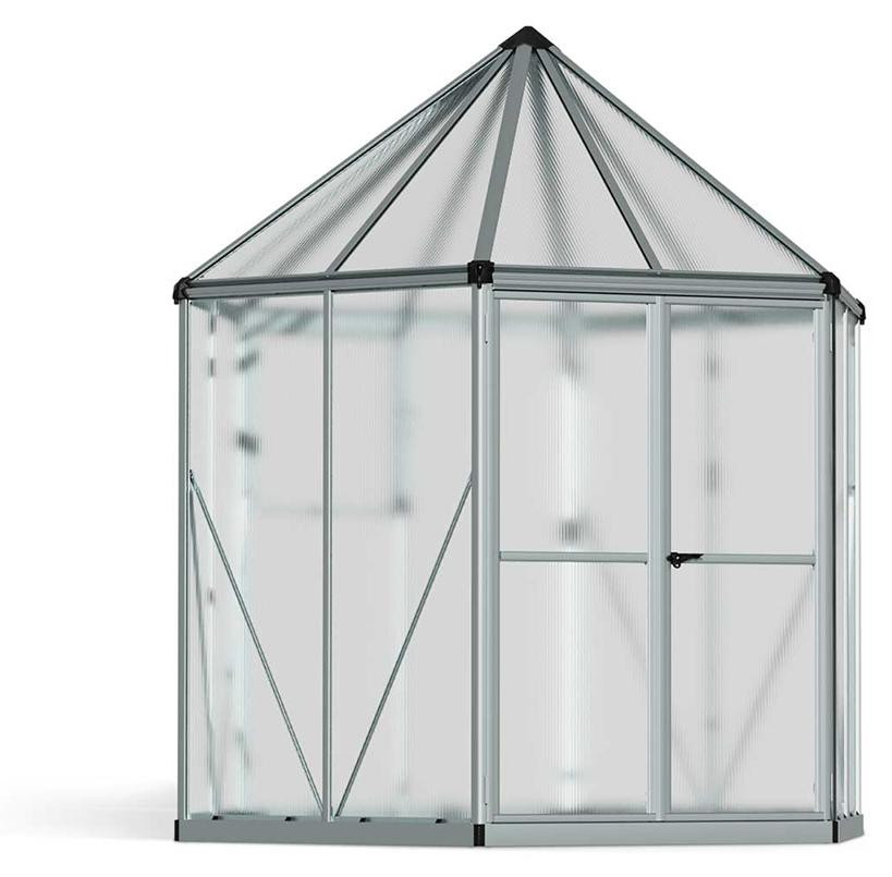 Palram Canopia Hexa klein aluminium kasje