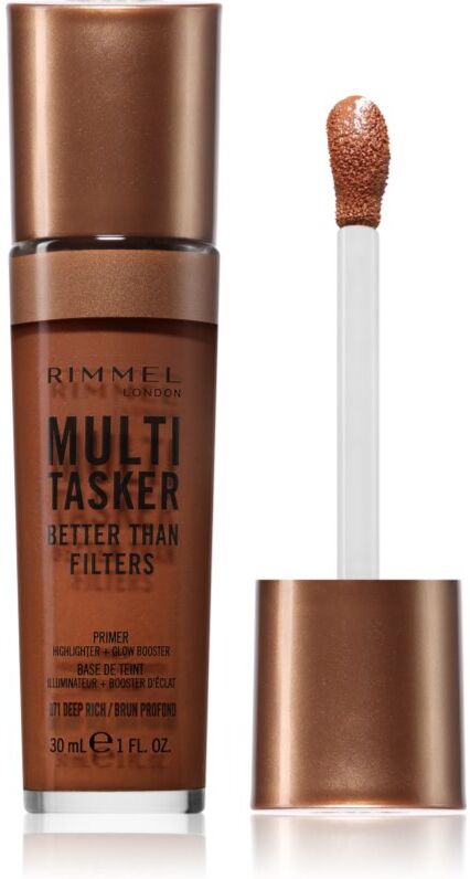 Rimmel Multi-Tasker Better Than Filters brightening makeup primer to even out skin tone shade 071 Deep Rich 30 ml